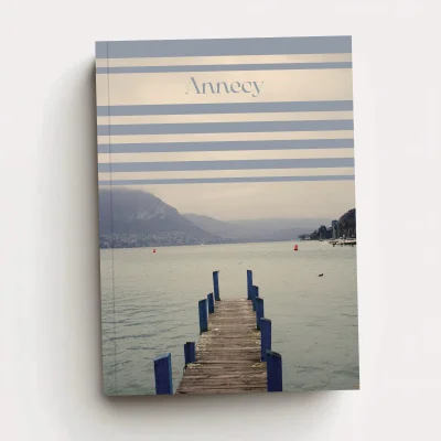 Carnet Annecy Haute savoie Auvergne Rhone Alpes 100% made in France idées cadeaux produits régionaux Nuance papier illustration photographie