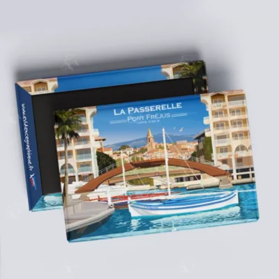 Magnet la passerelle Fréjus Provence Alpes côte d'Azur illustration graphiste souvenirs 100% made in France idée cadeau