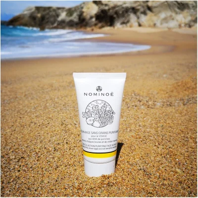 Gommage sans grains purifiant 40ml criste marine algues blé noir pommes souvenirs 100% bretagne breizh cosmétiques bretons