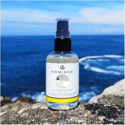 Huile hydratante corps et cheveux criste marine algues blé noir pommes souvenirs 100% bretagne breizh cosmétiques bretons
