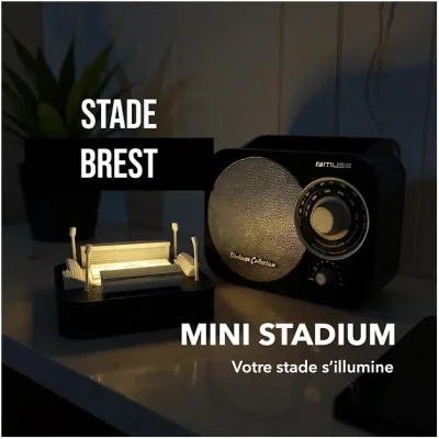 Mini stade lumineux Francis-Le Blé Brest Bretagne souvenirs 100% made in France idée cadeau supporter