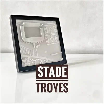 Stade Aube Troyes 3D Idée cadeau supporter Made in France