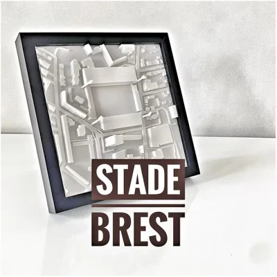 Stade Francis Le Blé Brest Park 3D Idée cadeau supporter 100% Made in France Brestois