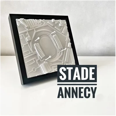 Stade d'Annecy Parc des sports 3D Idée cadeau supporter Made in France