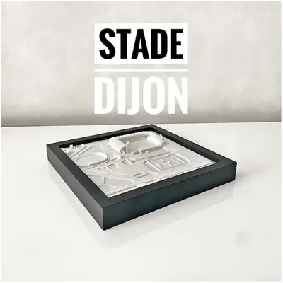 Stade Gaston Gérard Dijon 3 D Idée cadeau supporter Made in France