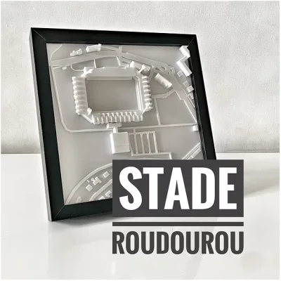 Stade de Roudoudou Guingamp 3D Idée cadeau supporter 100% Made in France Bretagne