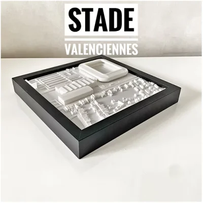 Stade du Hainaut Valenciennes 3D Idée cadeau supporter Valenciennois Made in France