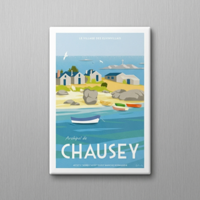 Magnet Chausey archipel l'oeil bleu souvenir souvenirs normandie manche
