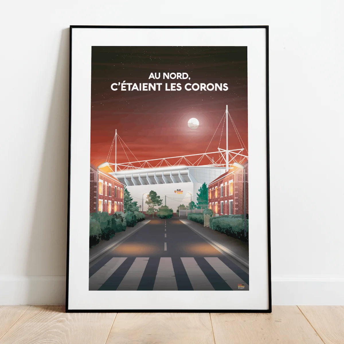 Affiche RC Lens les corons football idée cadeau supporter fan football idée cadeau souvenirs 100% made in france l'afficheur français