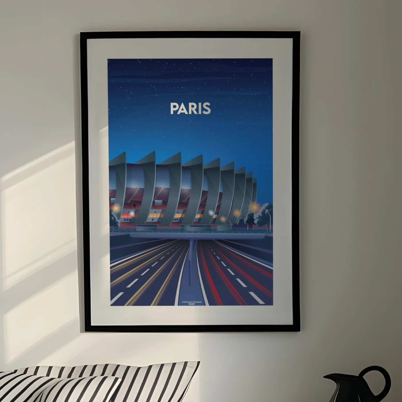 Affiche stade parc des princes psg paris football idée cadeau souvenir supporter 100% made in France