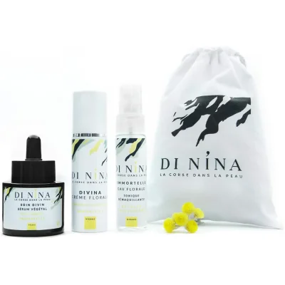 coffret visage Immortelle divine Cosmétiques DI NINA Corse Souvenirs 100% made in France