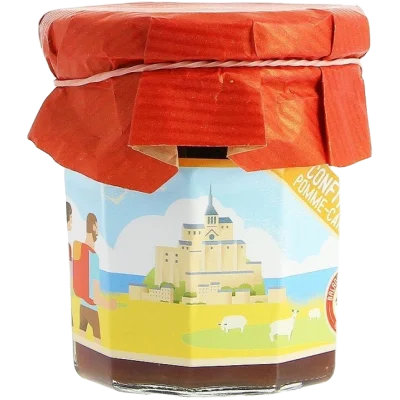 Confiture pomme caramel Mont Saint Michel Tatasse souvenirs Normandie Idée cadeau souvenir souvenirs 100% made in France Normandie