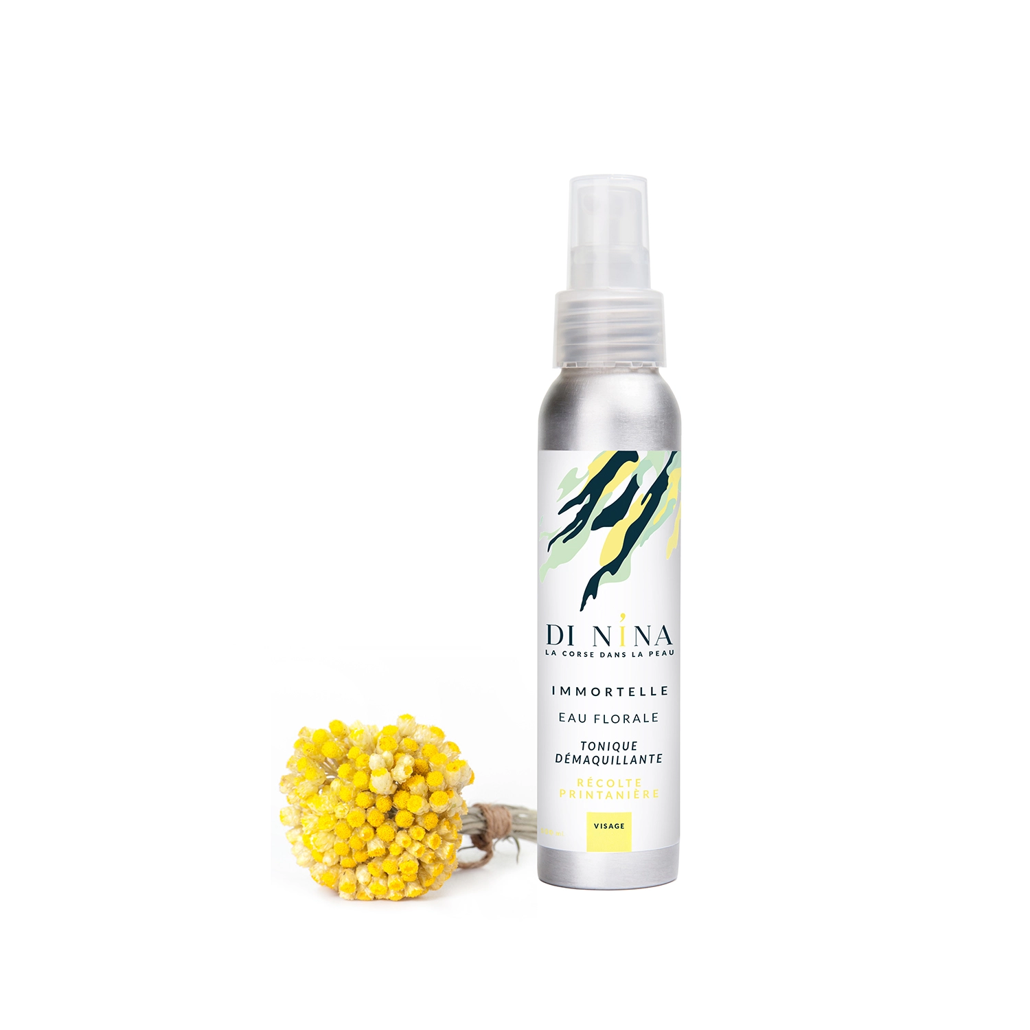eau florale tonique démaquillante Di Nina cosmétiques Corse Souvenirs 100% Made in France