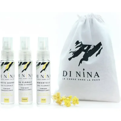 pack découverte eaux toniques du maquis corse cosmétiques DI NINA 100% Made in France souvenirs