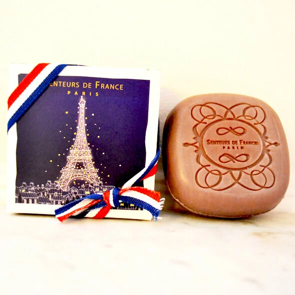 Savon Savonnette savon ambre tour eiffel Paris france idée cadeau senteurs de France idées cadeaux 100% made in France souvenir souvenirs touriste french touch