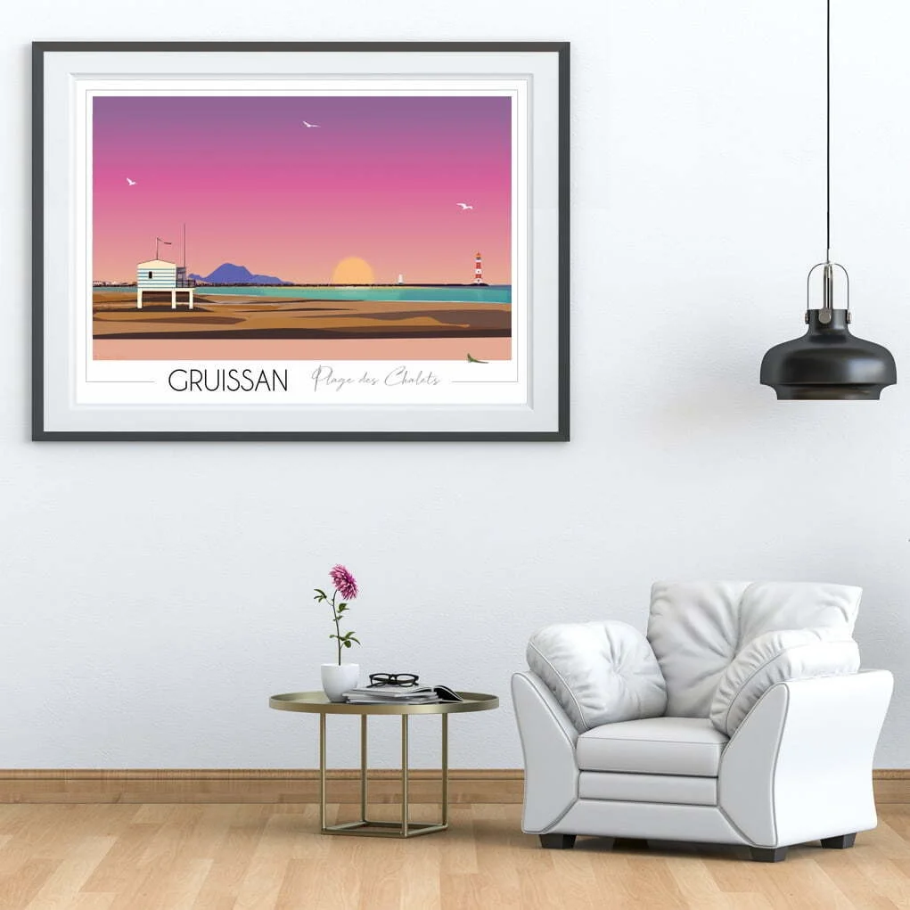 Affiche de Gruissan – Plage des Chalets - Imagen 4