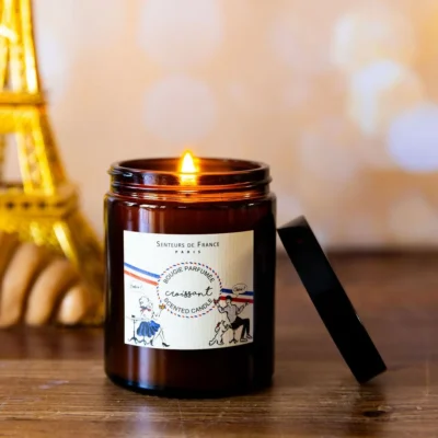 Bougie croissant beurre france boulangerie patisserie idée cadeau souvenir souvenirs made in france fabrication française
