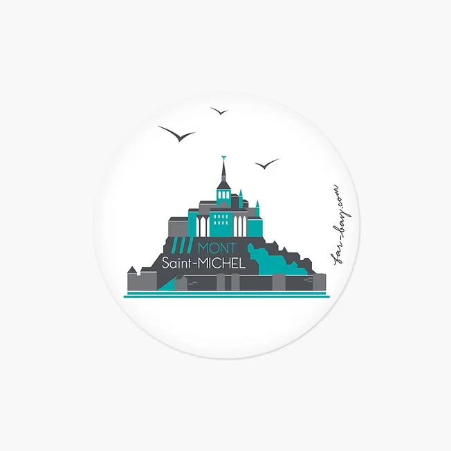Magnet Mont-Saint-Michel Normandie Normand Monument Idée cadeau 100% Made in France Far Bay editions