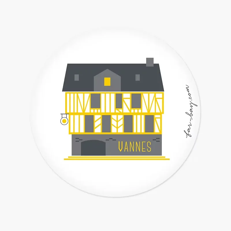 Magnet Place Henri IV Vannes Idée cadeau 100% Made in France Far Bay editions