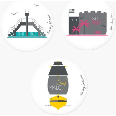 Magnet Saint-Malo souvenir souvenirs bretagne Idée cadeau 100% Made in France Far Bay editions