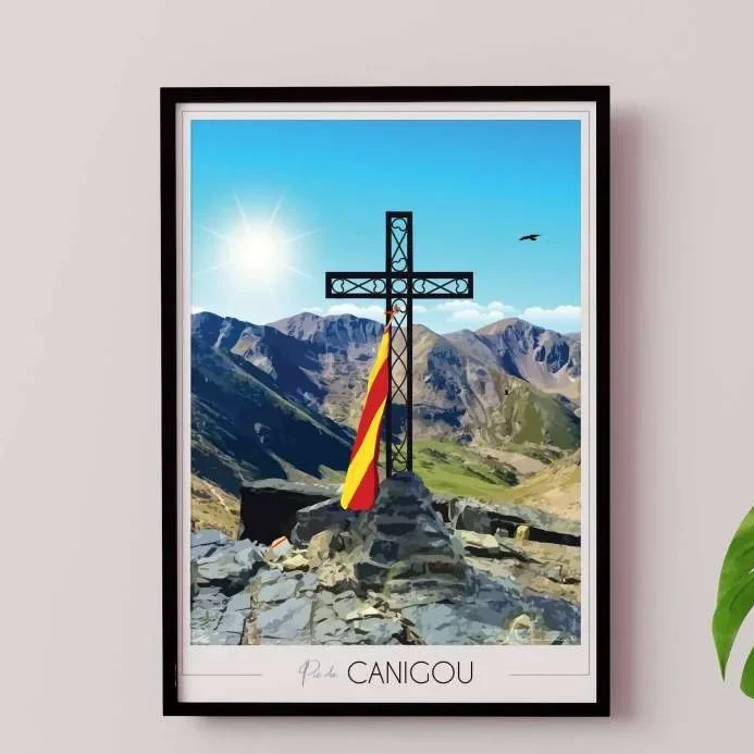 Pic du canigou Occitanie Pyrénées Orientales Foliove SOUVENIRS 100% Made in France