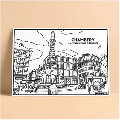 Coloriage velours auvergne savoie chambéry ludocolor france idée cadeau loisirs créatif souvenir souvenirs 100% made in france Ludocolor