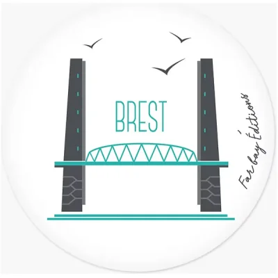 Magnet Brest Pont de Recouvrance souvenir souvenirs bretagne Idée cadeau 100% Made in France Far Bay editions