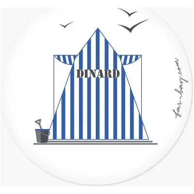 Magnet Dinard Tente mytique bretagne souvenir souvenirs Idée cadeau 100% Made in France Far Bay editions