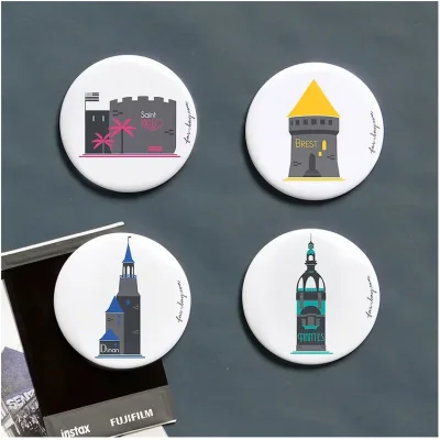 Magnet Bretagne Pays de la Loire Tours de l'ouest 4 souvenir souvenirs bretagne Idée cadeau 100% Made in France Far Bay editions