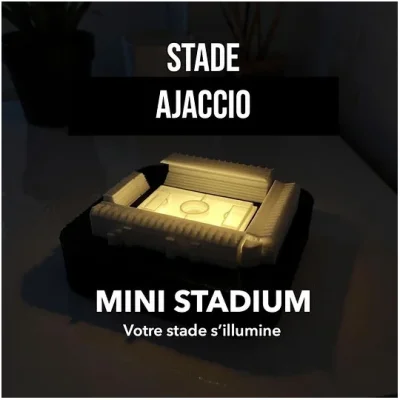 mini stade Ajaccio Michel-Moretti Corse Wall Cities SOUVENIRS 100% Made in France