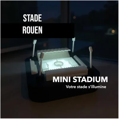 Mini stade Robert Diochon Rouen Normandie Wall Cities SOUVENIRS 100% Made in France