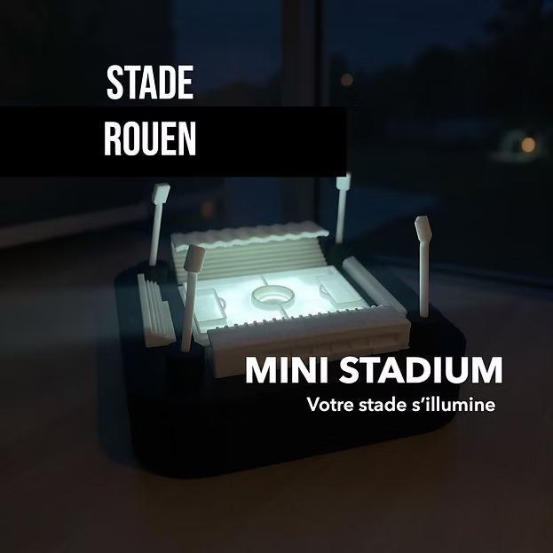 Mini stade Robert Diochon Rouen Normandie Wall Cities SOUVENIRS 100% Made in France