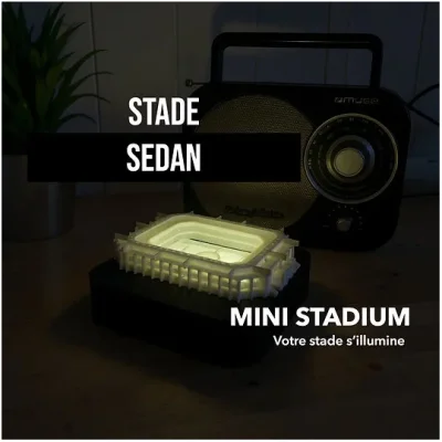 Mini stade Louis-Dugauguez Sedan Ardennes Grand Est Wall Cities SOUVENIRS 100% Made in France