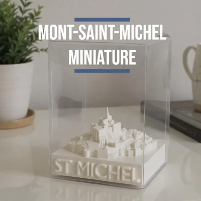 Mont Saint Michel Miniature 3D souvenir souvenirs 100% made in france fabrication française wall cities