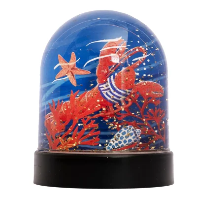 boule à paillettes Homard Breton Saint Malo Bretagne les ritournailes SOUVENIRS 100% Made in France