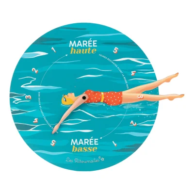 Horloge à marée Mado Crolé Saint Malo Bretagne Les Ritournailes SOUVENIRS 100% Made in France