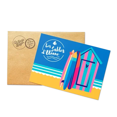 Les Sables d'Olonne Cabines cabanes surf La Grande Plage pays de la loire déco souvenir souvenirs made in France fabrication française Le Beau Bazar