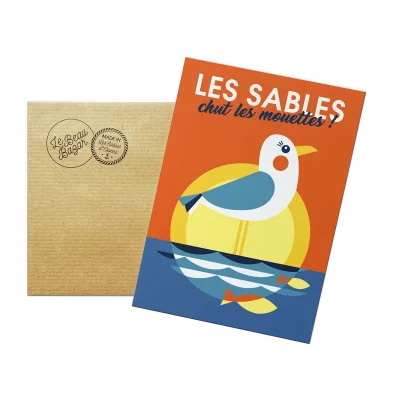 Les Sables d'Olonne mouette pays de la loire déco souvenir souvenirs made in France fabrication française Le Beau Bazar