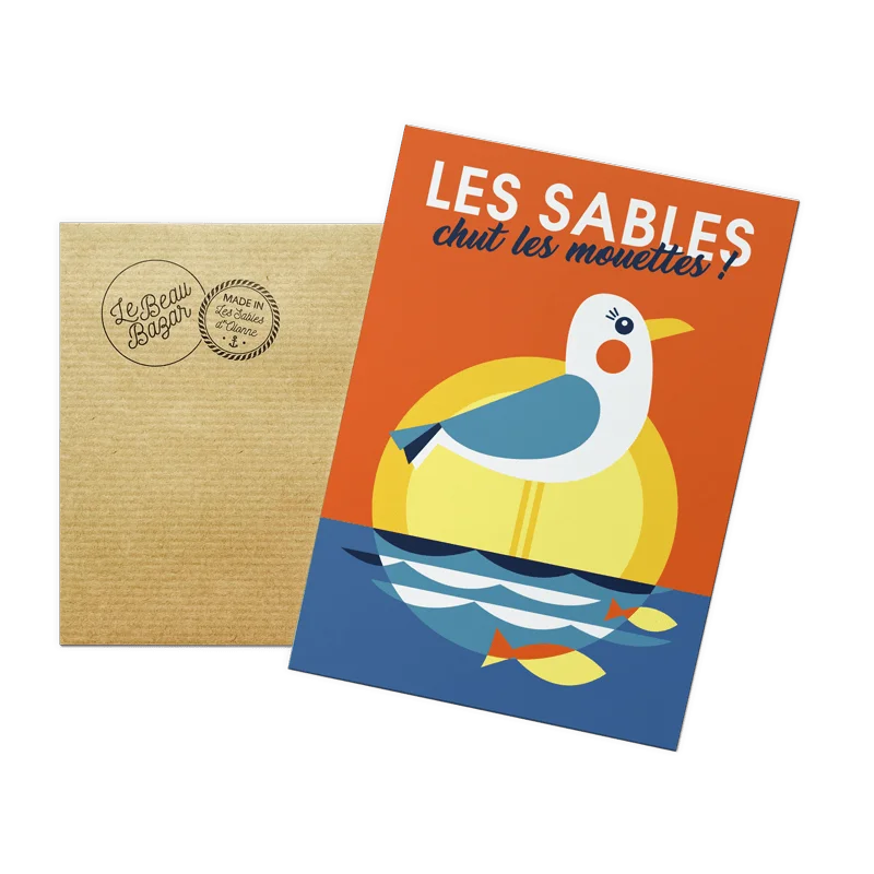 Les Sables d'Olonne mouette pays de la loire déco souvenir souvenirs made in France fabrication française Le Beau Bazar