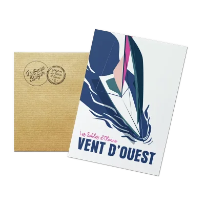 Les Sables d'Olonne Vent d'ouest voilier pays de la loire déco souvenir souvenirs made in France fabrication française Le Beau Bazar