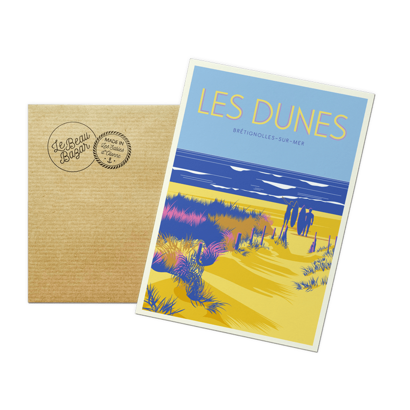 Brétignolles-sur-mer les dunes pays de la loire déco souvenir souvenirs made in France fabrication française Le Beau Bazar