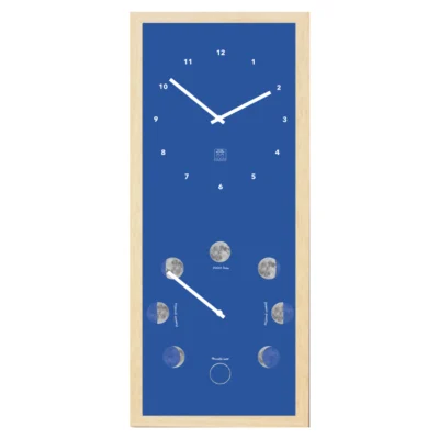 Horloge heures et lune pleine lune lunaire les pieds dans l'eau sable gris anthracite vert émeraude bleu roi souvenirs bord de mer 100% souvenirs france