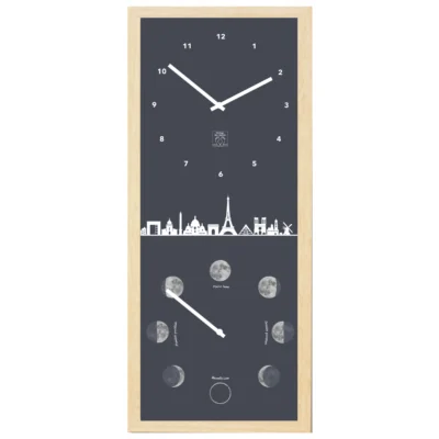 Horloge heures et lune Paris pleine lune lunaire les pieds dans l'eau souvenirs bord de mer 100% souvenirs france