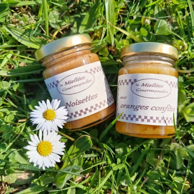 Miel de normandie Miellée gourmande orange noisettes baie mont saint michel normandie manche souvenir souvenirs made in france récolte Les Ruchers de la Baie