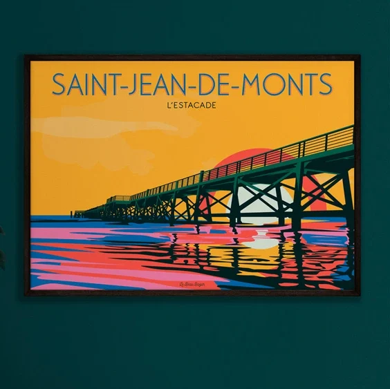 Estacade Saint Jean de Monts Vendée Pays de la Loire Le beau bazar SOUVENIRS 100% Made in France