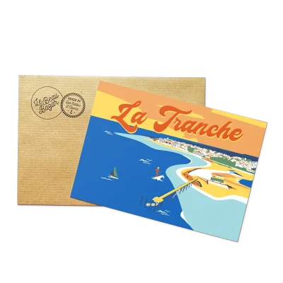 Carte postale la tranche-sur-mer pays de la loire vendée Le Beau Bazar SOUVENIRS 100% Made in France