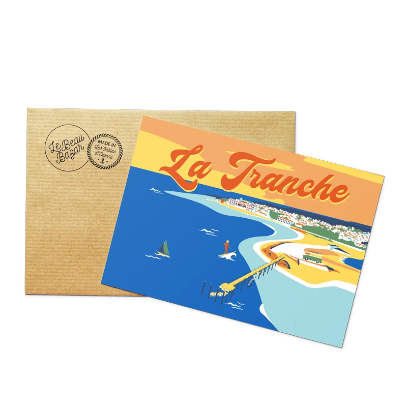 Carte postale la tranche-sur-mer pays de la loire vendée Le Beau Bazar SOUVENIRS 100% Made in France
