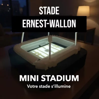 Maquette de stade à Toulouse (Stade Ernest-Wallon) souvenirs football wall cities
