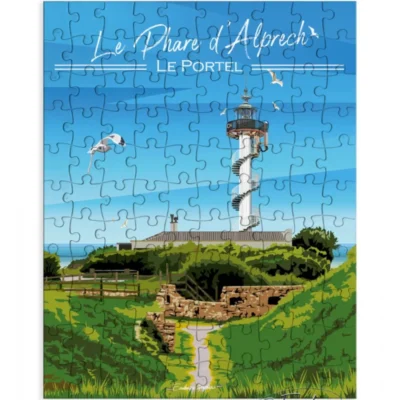 puzzle phare d'alprech hauts de france cote d'opale souvenirs