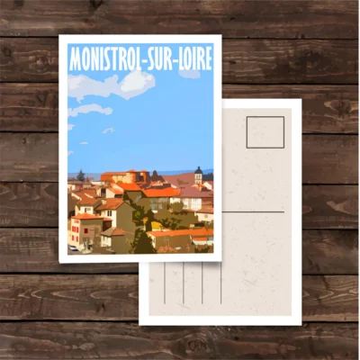 lot de 10 cartes postales haute-loire auvergne affiches auvergnates souvenir illustrations locales souvenir vacances décoration murale